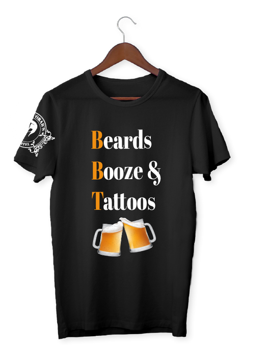 Men's Beard, Booze & Tattoos Tee