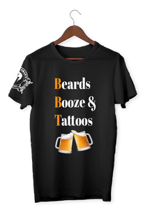 Men's Beard, Booze & Tattoos Tee